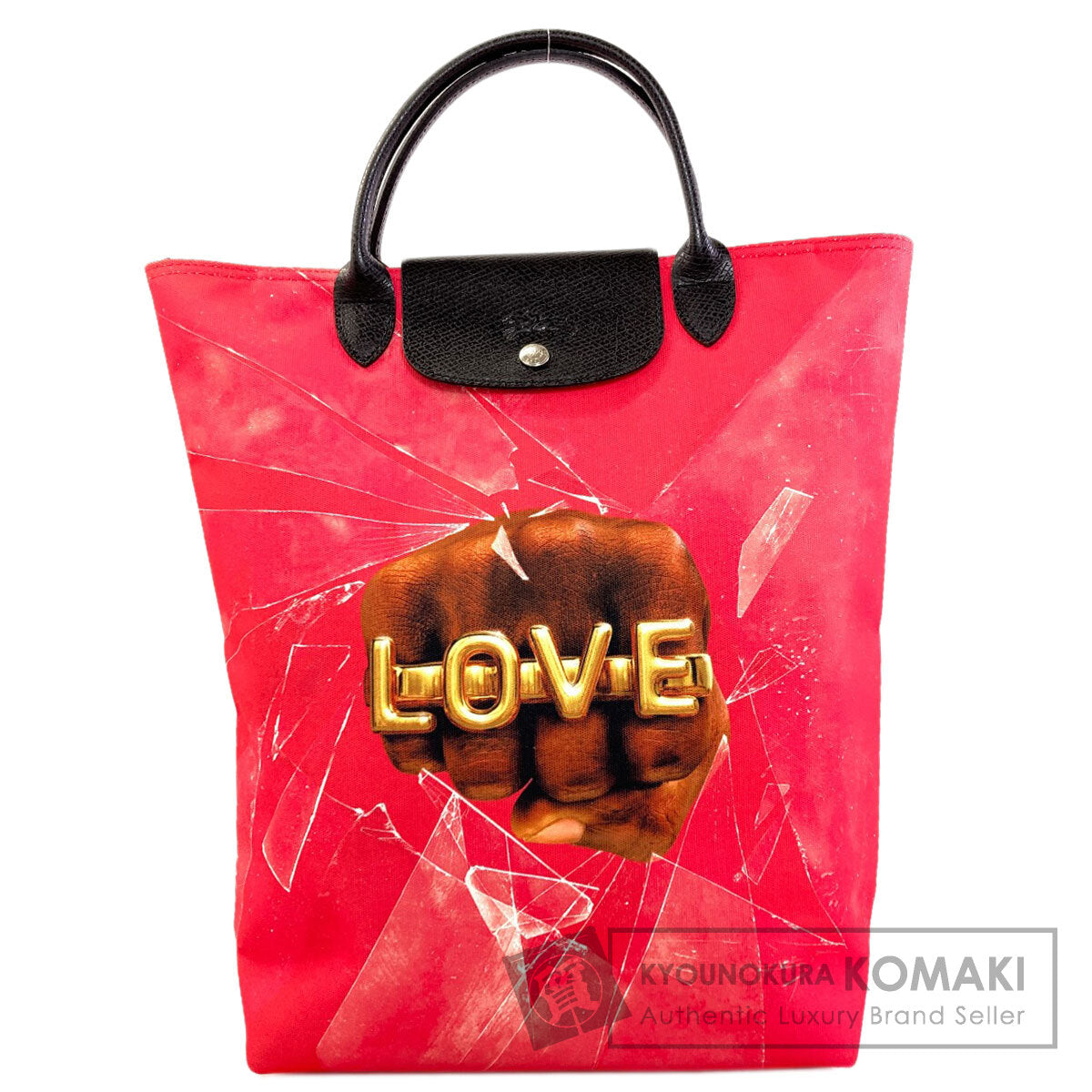Longchamp Robert Indiana collaboration Handbag Canvas Ladies [Used]