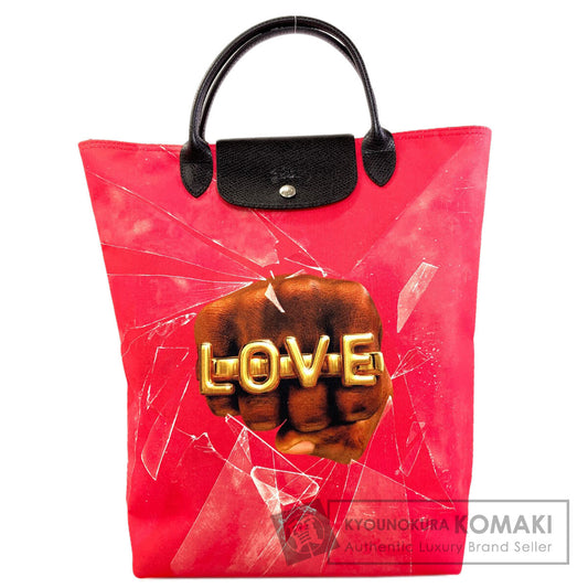 Longchamp Robert Indiana collaboration Handbag Canvas Ladies [Used]