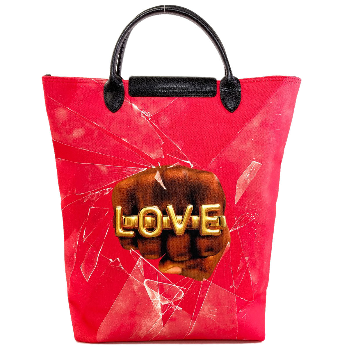 Longchamp Robert Indiana collaboration Handbag Canvas Ladies [Used]