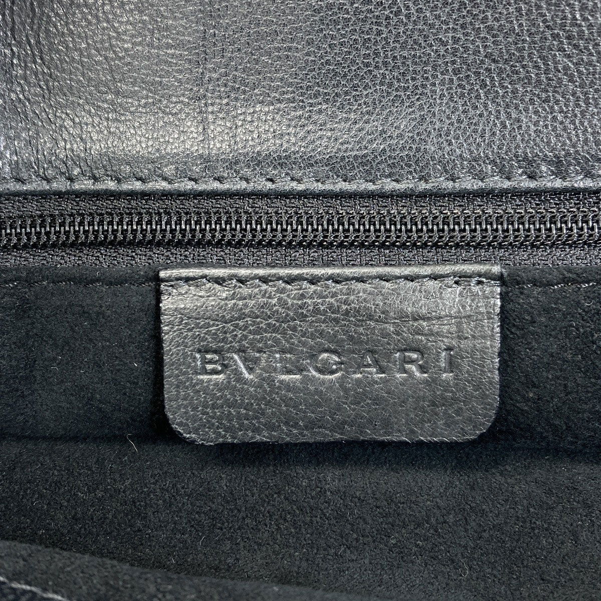 BVLGARI logo Handbag Leather Ladies [Used]