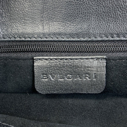 BVLGARI logo Handbag Leather Ladies [Used]
