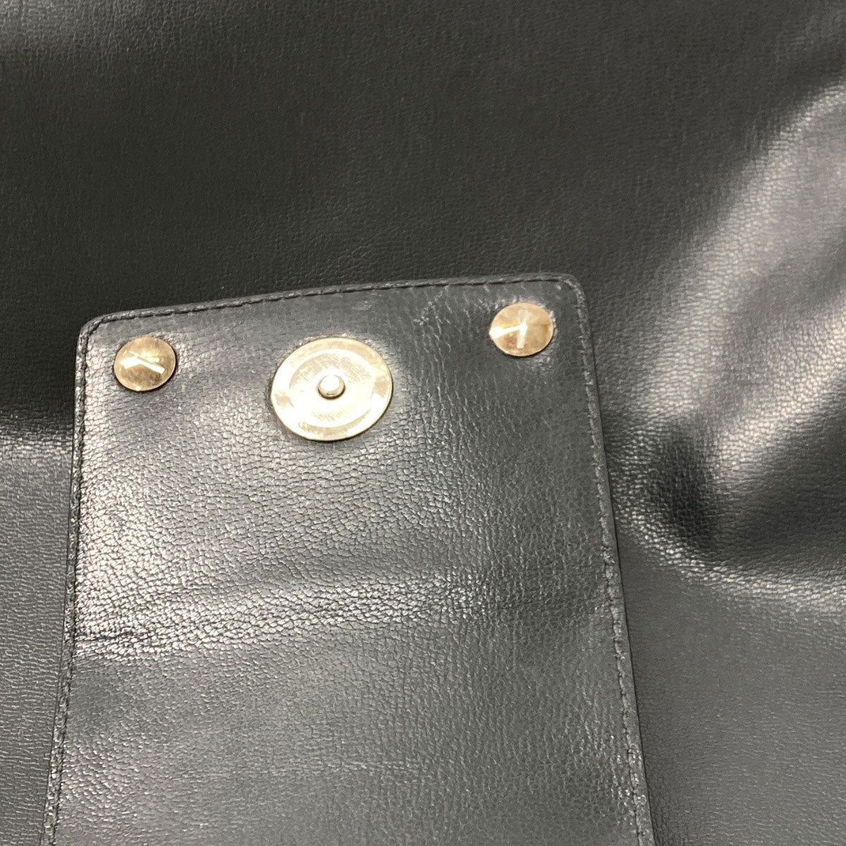 BVLGARI logo Handbag Leather Ladies [Used]