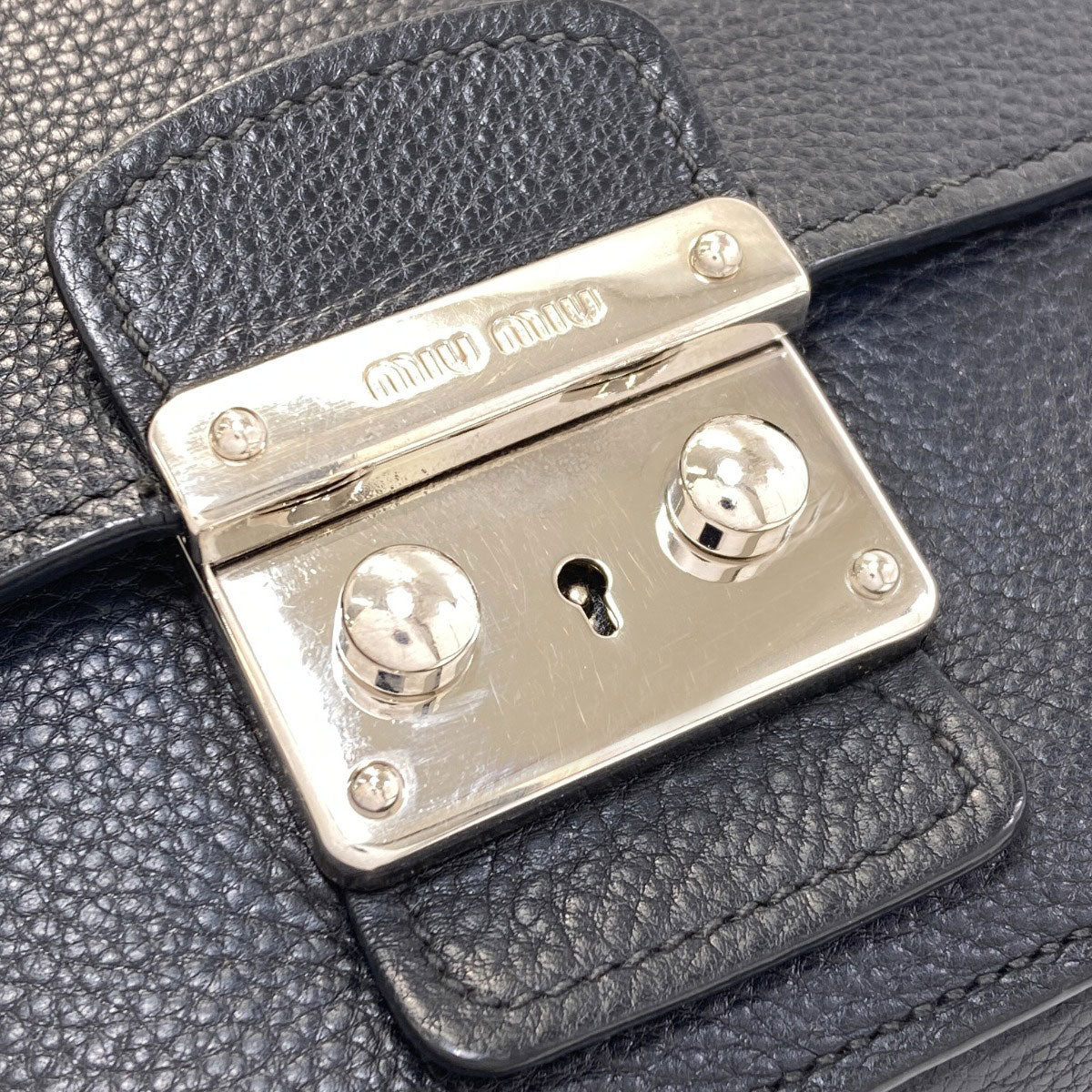 MIUMIU Long shoulder Shoulder Bag Leather Ladies [Used]