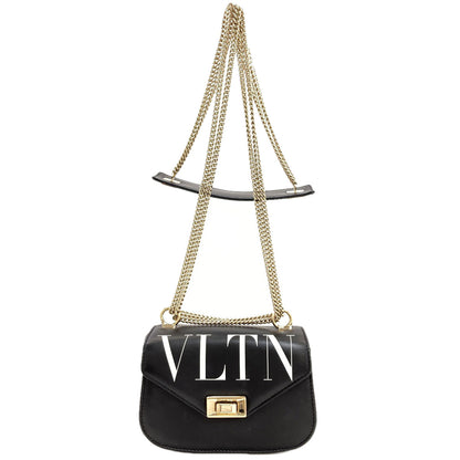 VALENTINO VLTN logo Shoulder Bag Leather Ladies [Used]