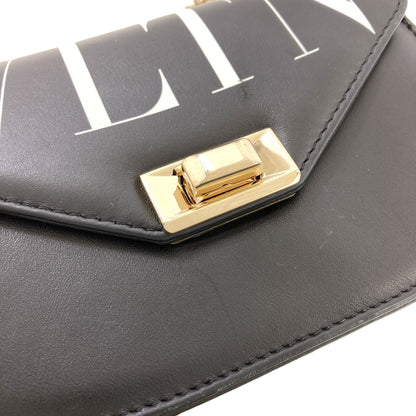 VALENTINO VLTN logo Shoulder Bag Leather Ladies [Used]