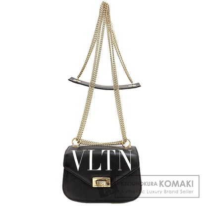VALENTINO VLTN logo Shoulder Bag Leather Ladies [Used]