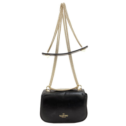VALENTINO VLTN logo Shoulder Bag Leather Ladies [Used]