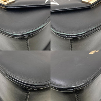 VALENTINO VLTN logo Shoulder Bag Leather Ladies [Used]