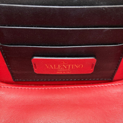 VALENTINO VLTN logo Shoulder Bag Leather Ladies [Used]