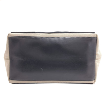 BALENCIAGA 339933 NAVY CABAS S Handbag Canvas Ladies [Used]