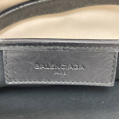 BALENCIAGA 339933 NAVY CABAS S Handbag Canvas Ladies [Used]