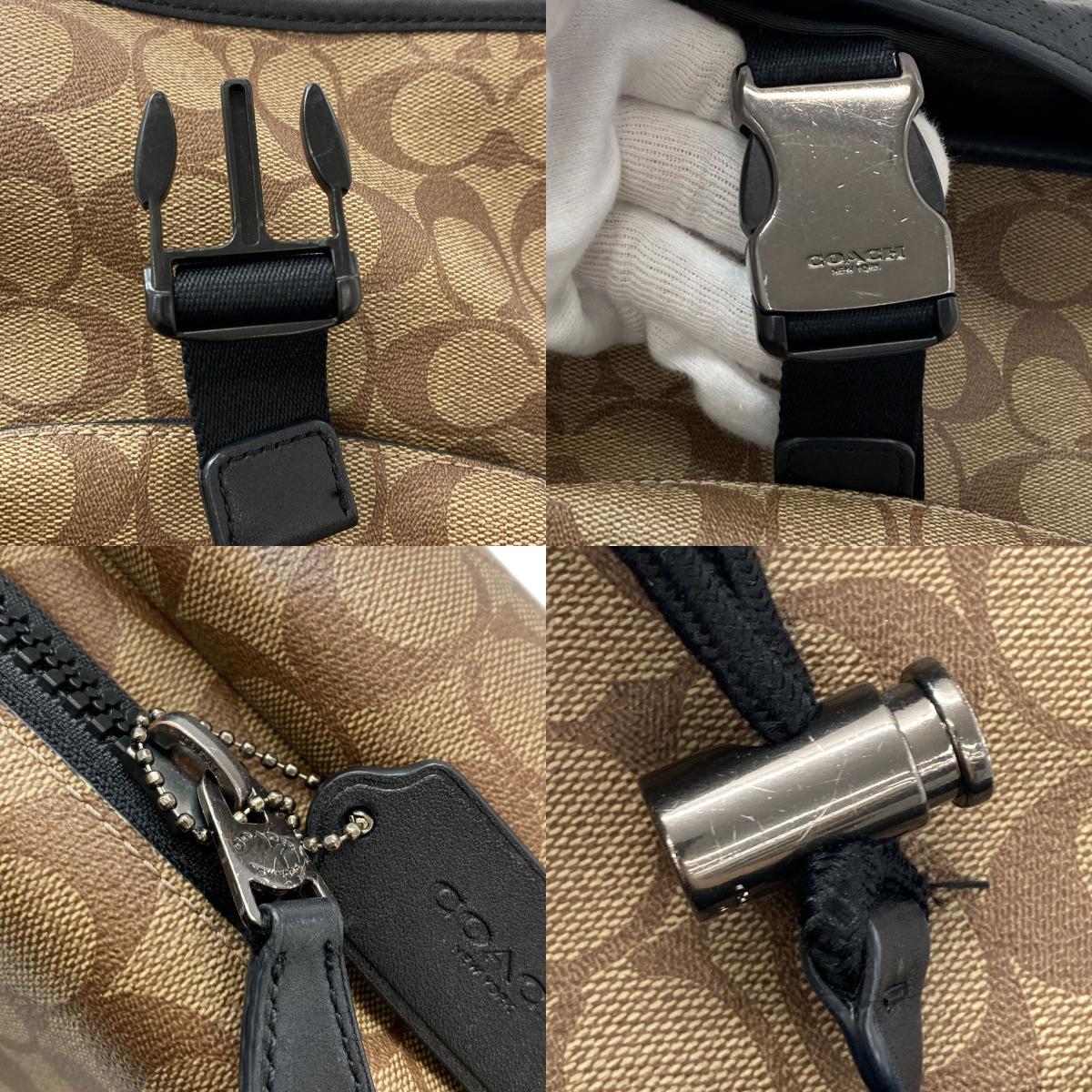 COACH 1909 Signature body bag PVC LeatherLadies [Used]