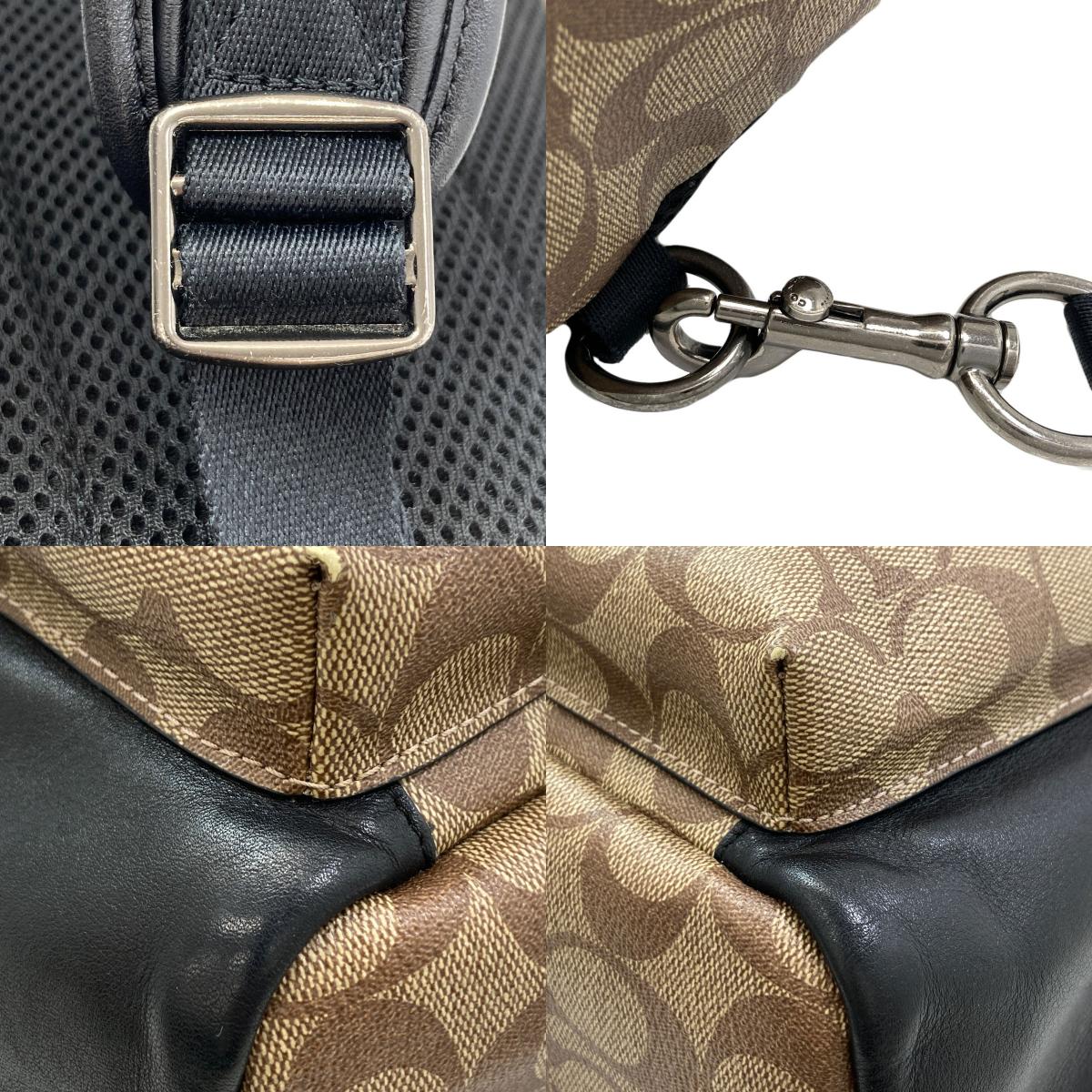 COACH 1909 Signature body bag PVC LeatherLadies [Used]