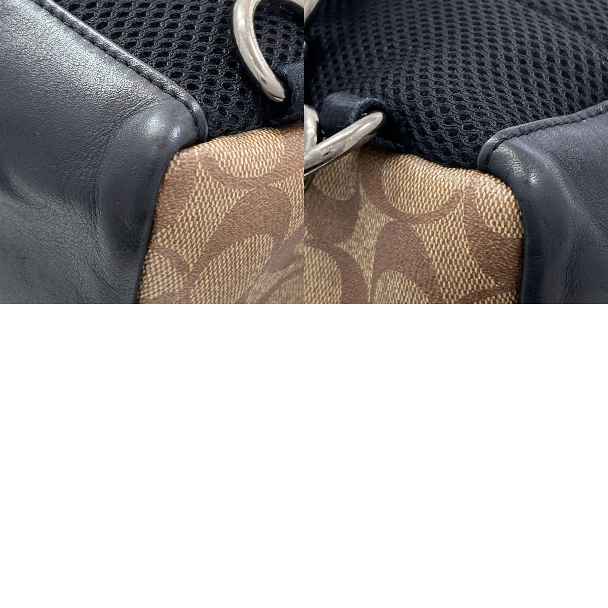 COACH 1909 Signature body bag PVC LeatherLadies [Used]