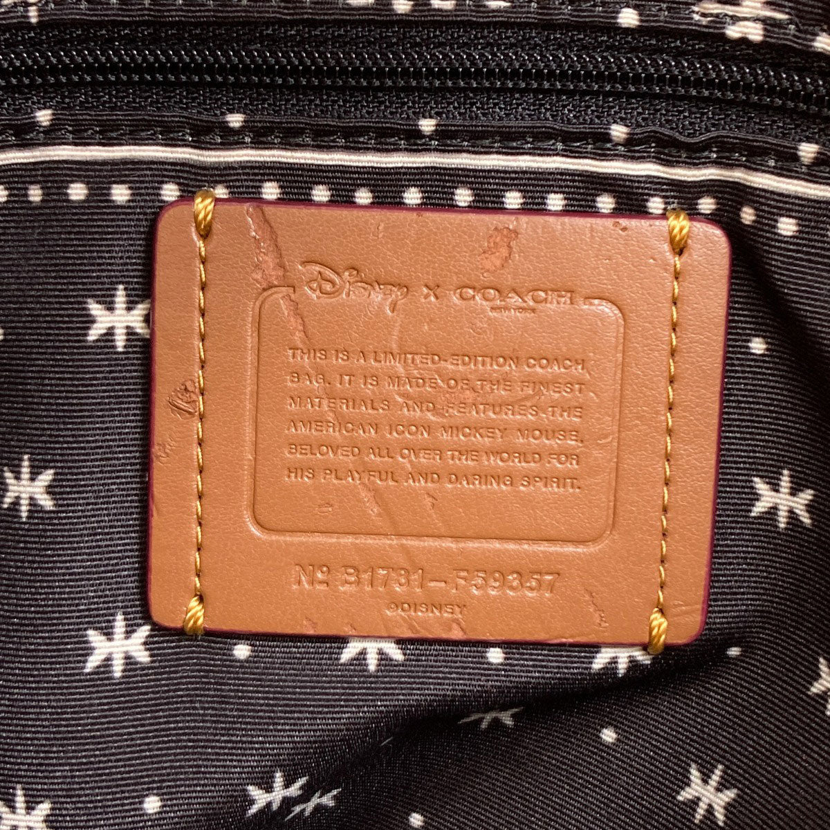 COACH F59357 Disney collaboration Tote Bag Leather Ladies [Used]