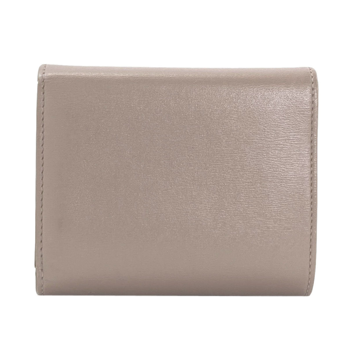 CELINE Triomphe Flap Tri-fold Bifold Wallet with Coin Pocket Calf Ladies [Used]