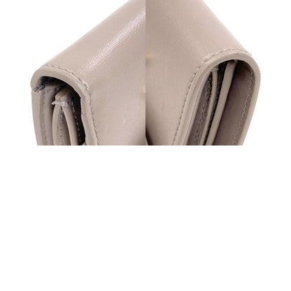 CELINE Triomphe Flap Tri-fold Bifold Wallet with Coin Pocket Calf Ladies [Used]