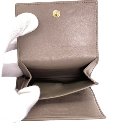 CELINE Triomphe Flap Tri-fold Bifold Wallet with Coin Pocket Calf Ladies [Used]