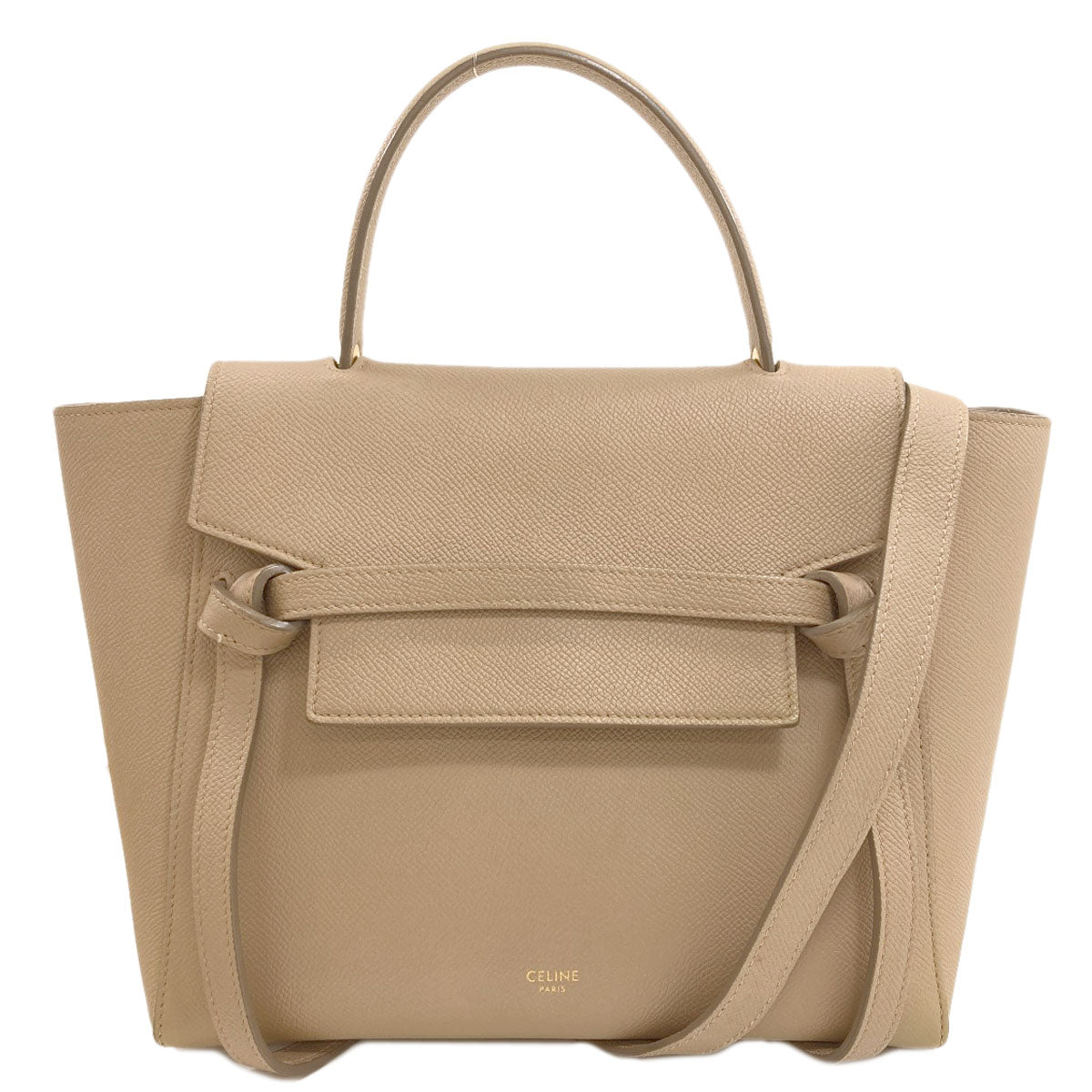 CELINE Micro belt bag 2WAY Handbag Calf Ladies [Used]