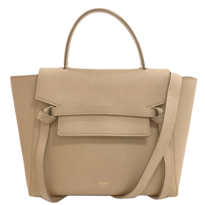 CELINE Micro belt bag 2WAY Handbag Calf Ladies [Used]