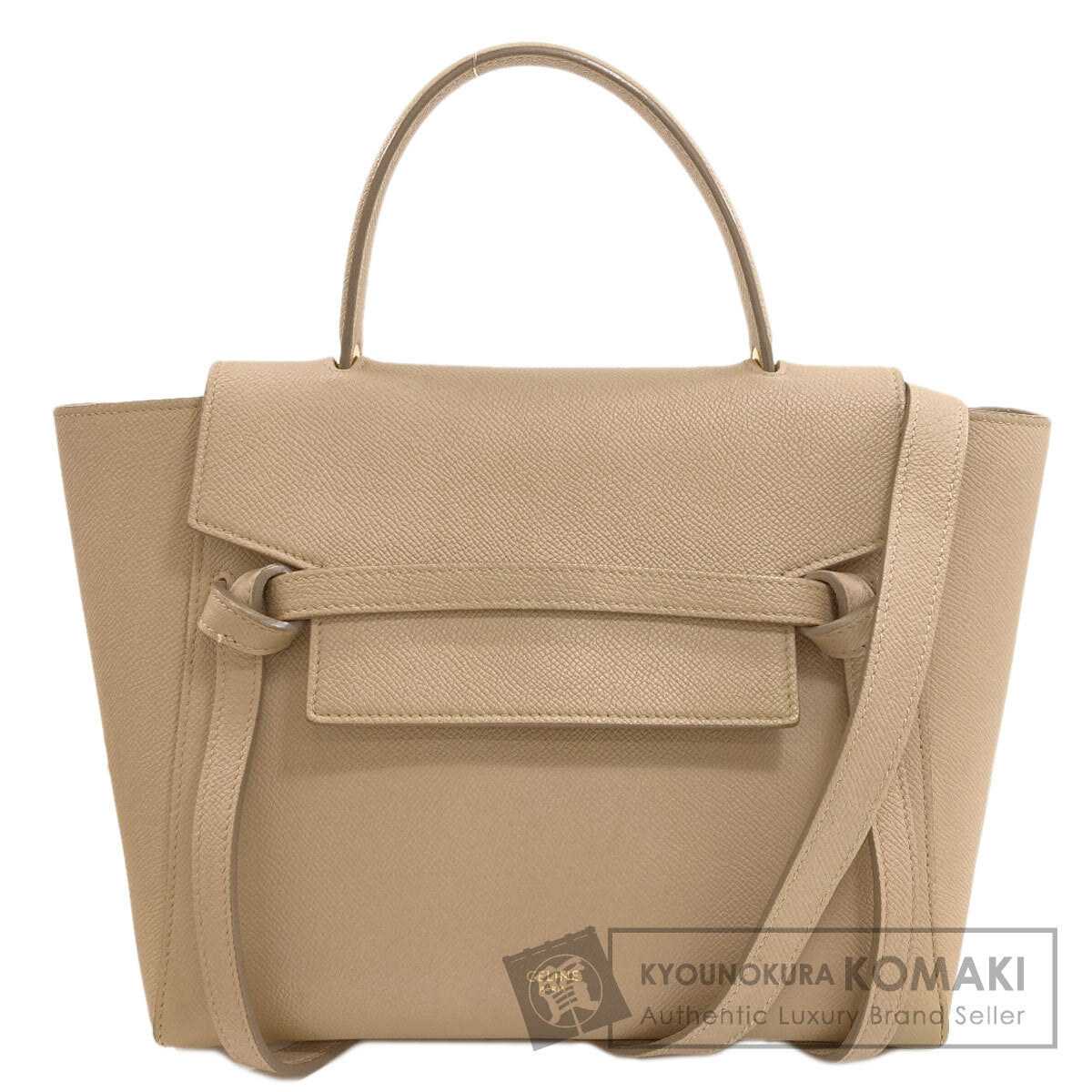 CELINE Micro belt bag 2WAY Handbag Calf Ladies [Used]