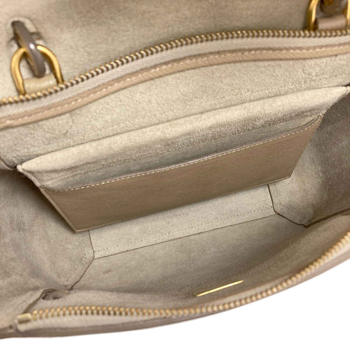 CELINE Micro belt bag 2WAY Handbag Calf Ladies [Used]