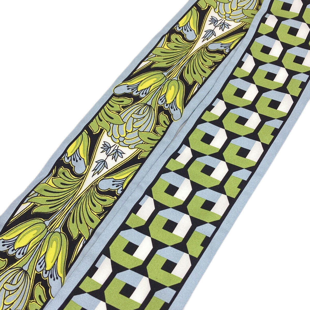 PRADA Printed Silk Twill Skinny Scarf Scarf Silk Ladies [Used]
