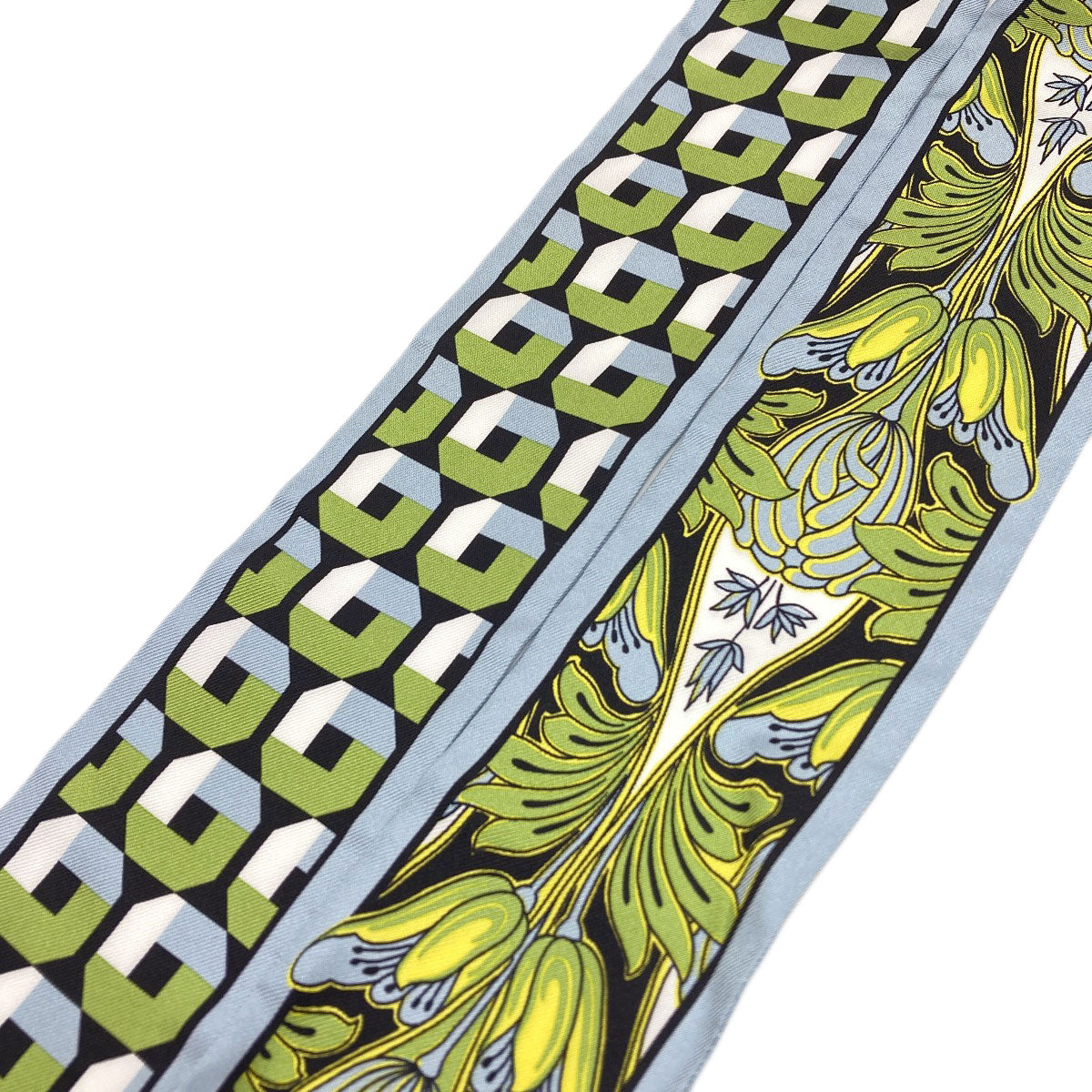 PRADA Printed Silk Twill Skinny Scarf Scarf Silk Ladies [Used]