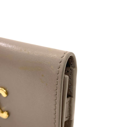 CELINE Triomphe key holder Calf Ladies [Used]