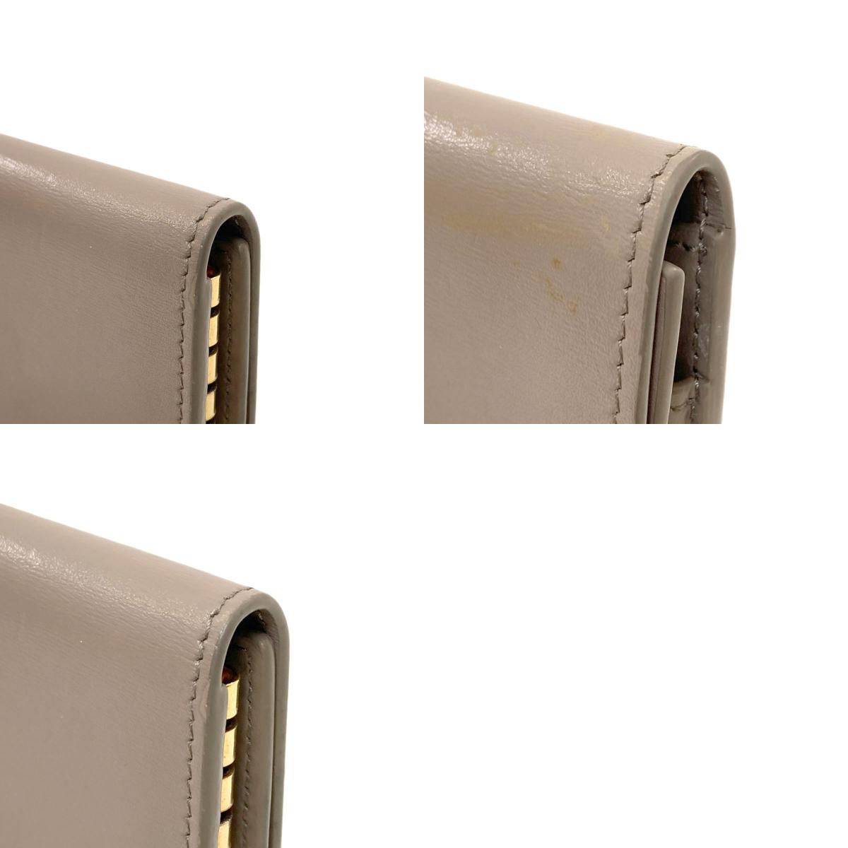 CELINE Triomphe key holder Calf Ladies [Used]