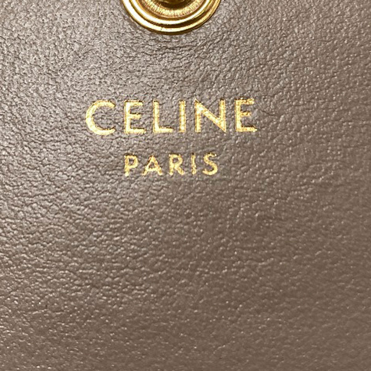 CELINE Triomphe key holder Calf Ladies [Used]