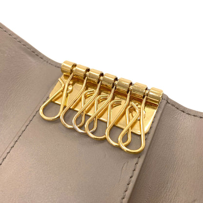 CELINE Triomphe key holder Calf Ladies [Used]