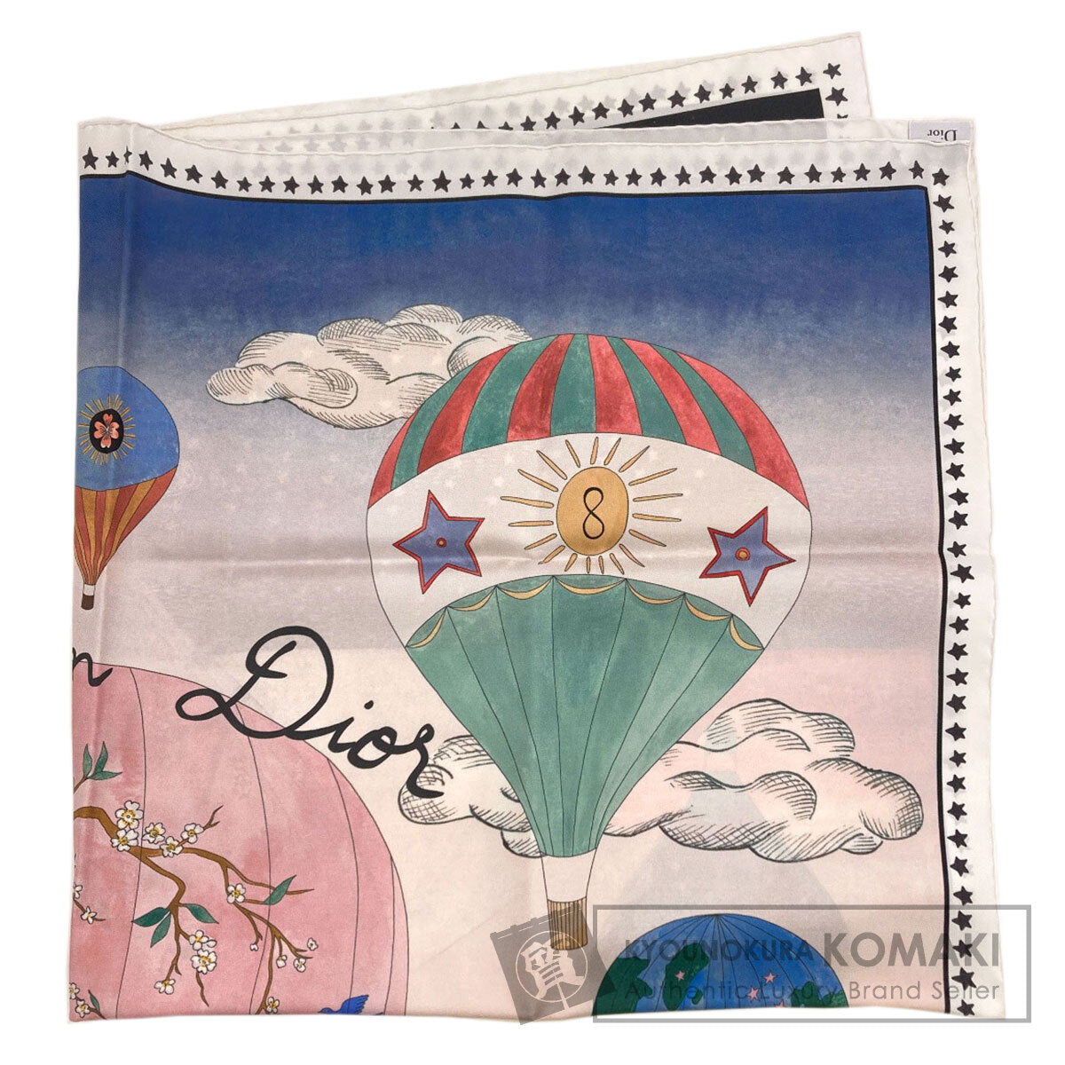 CHRISTIAN DIOR balloon Scarf Silk Ladies [Used]
