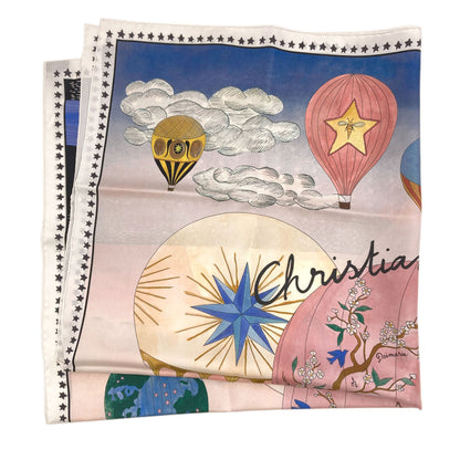CHRISTIAN DIOR balloon Scarf Silk Ladies [Used]