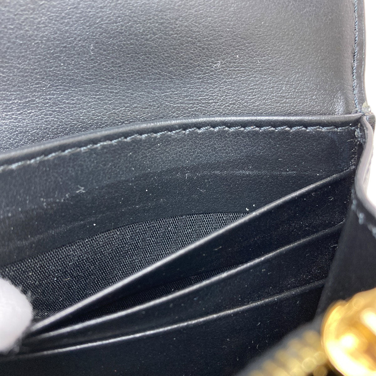 CELINE Triomphe Long wallet (with coin pocket) Calf Ladies [Used]