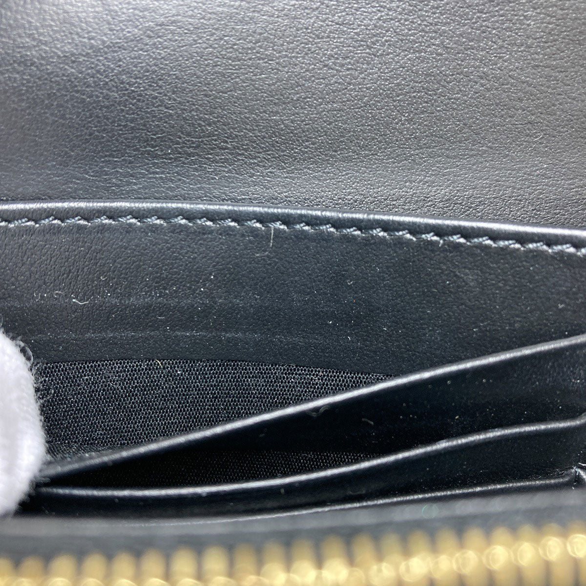 CELINE Triomphe Long wallet (with coin pocket) Calf Ladies [Used]