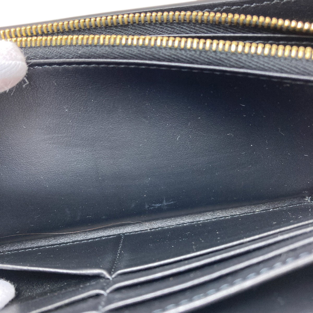 CELINE Triomphe Long wallet (with coin pocket) Calf Ladies [Used]