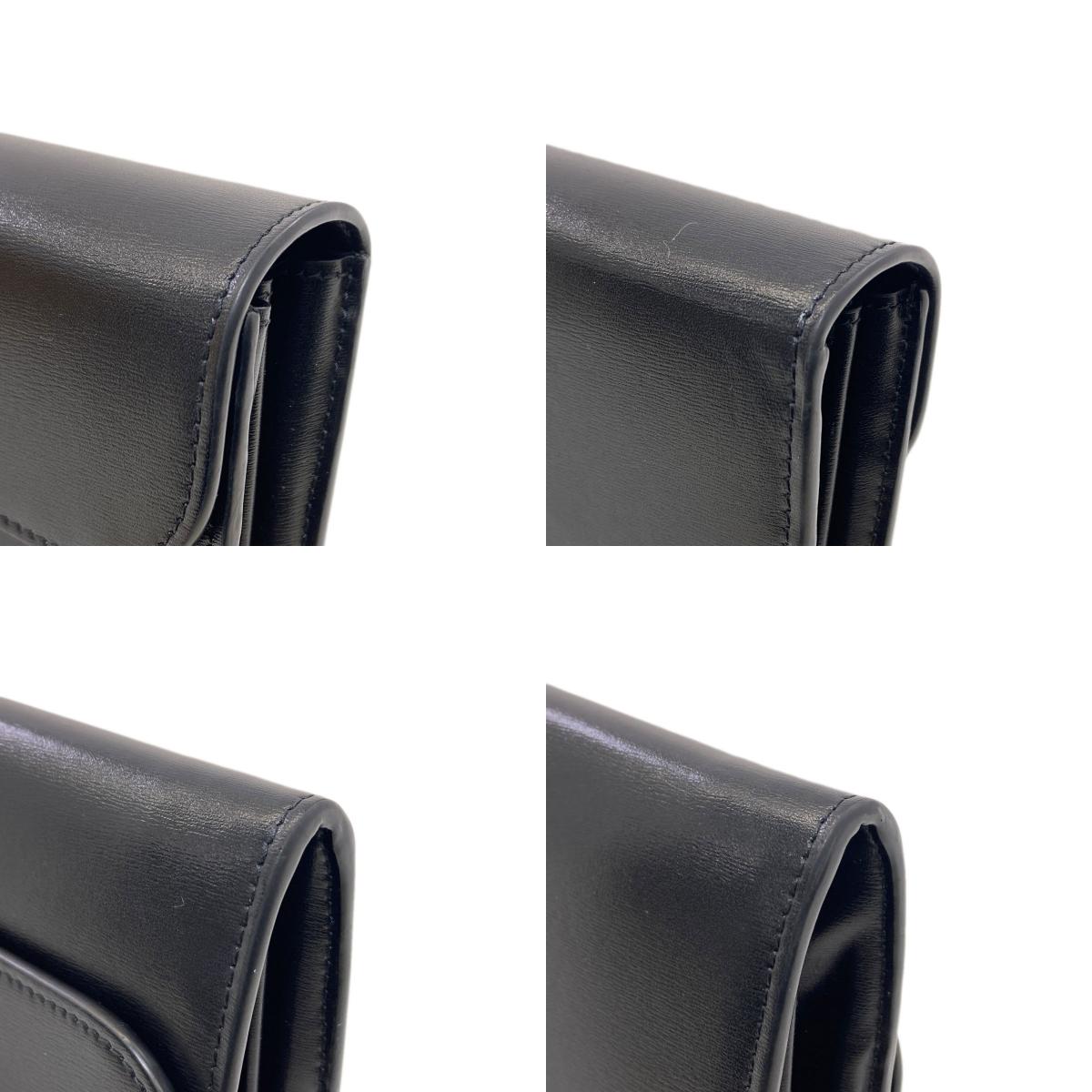 CELINE Triomphe Long wallet (with coin pocket) Calf Ladies [Used]
