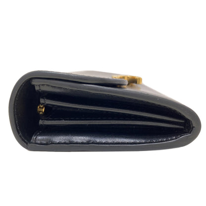 CELINE Triomphe Long wallet (with coin pocket) Calf Ladies [Used]