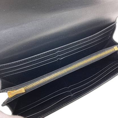 CELINE Triomphe Long wallet (with coin pocket) Calf Ladies [Used]