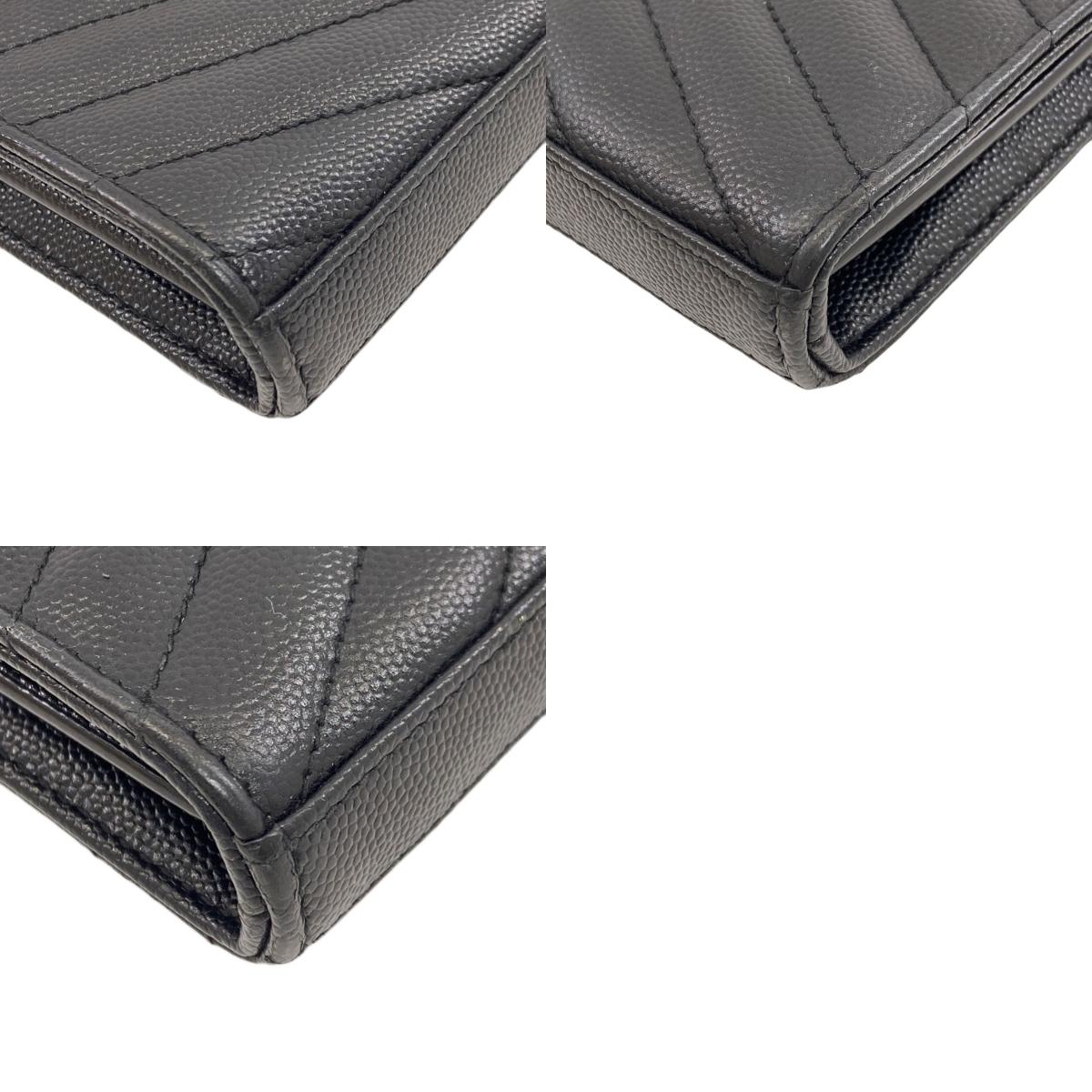 YVES SAINT LAURENT ChainShoulder V stitch Shoulder Bag Calf Ladies [Used]