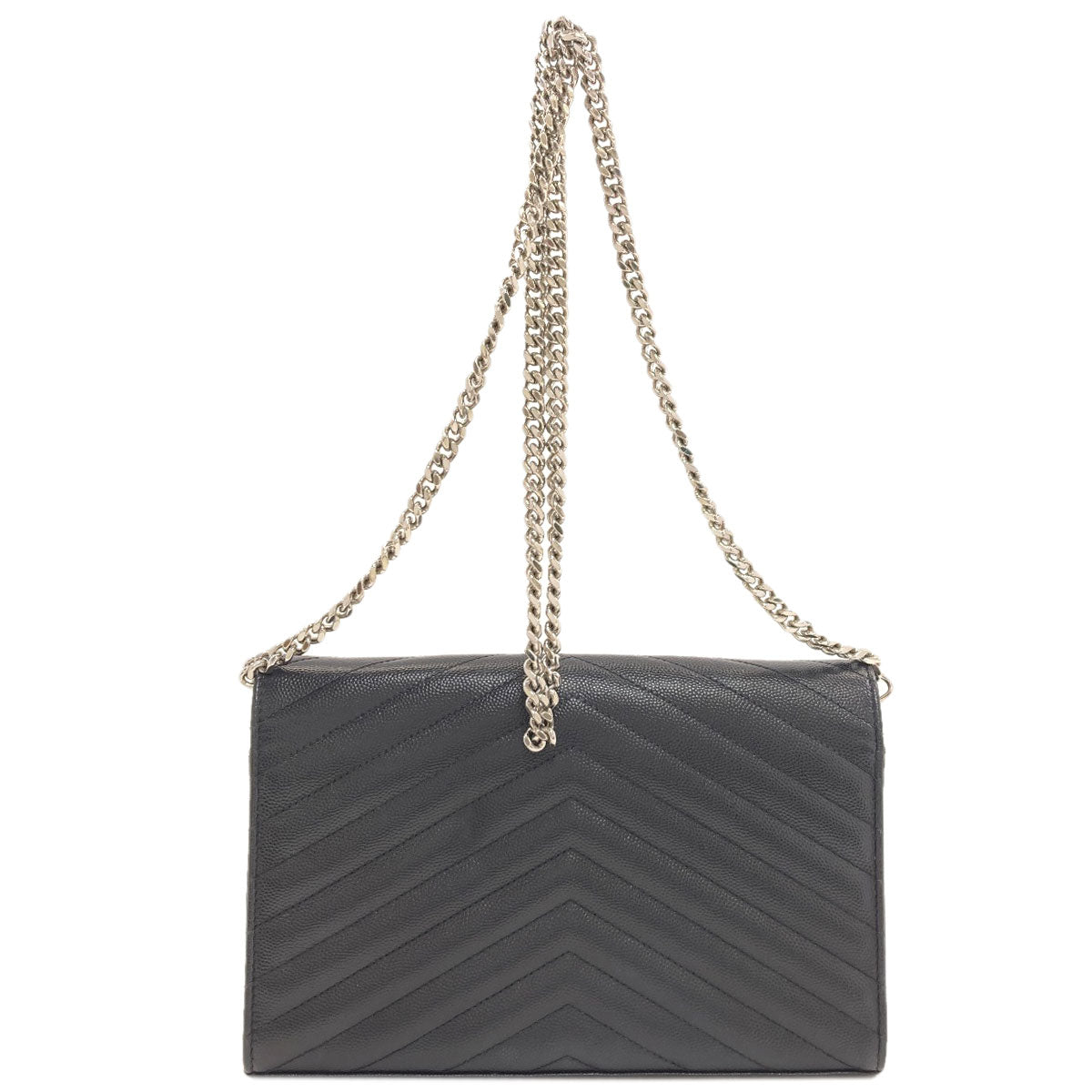 YVES SAINT LAURENT ChainShoulder V stitch Shoulder Bag Calf Ladies [Used]
