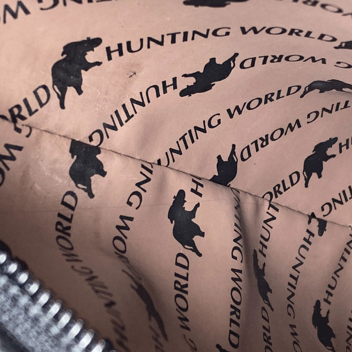 HUNTING WORLD logo Handbag Canvas LeatherLadies [Used]