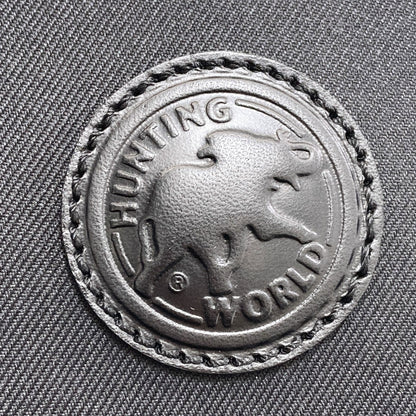 HUNTING WORLD logo Handbag Canvas LeatherLadies [Used]