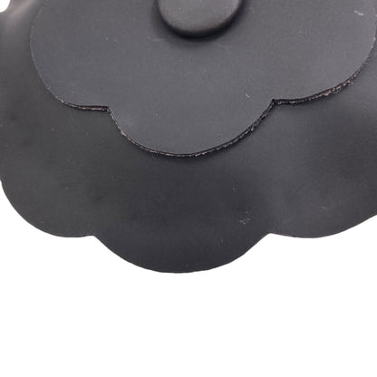 CHANEL Corsage Camelia Brooch Leather Ladies [Used]