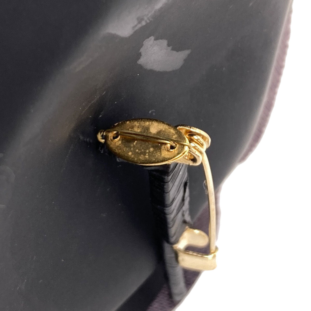 CHANEL Corsage Camelia Brooch Leather Ladies [Used]