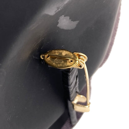 CHANEL Corsage Camelia Brooch Leather Ladies [Used]