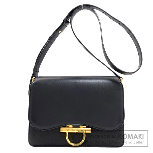 Salvatore Ferragamo Gancini Hardware Long Shoulder Shoulder Bag Leather Ladies [Used]