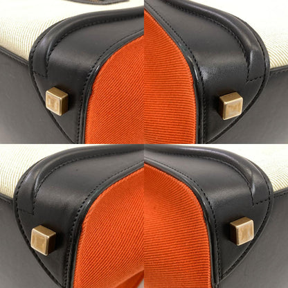 CELINE Luggage micro Handbag Canvas LeatherLadies [Used]