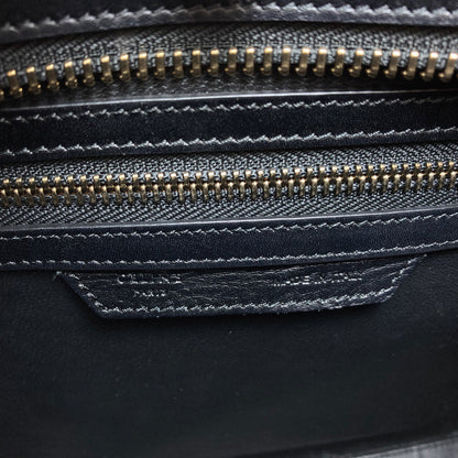 CELINE Luggage micro Handbag Canvas LeatherLadies [Used]